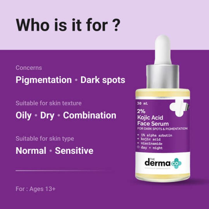 2% Kojic Acid Face Serum with 1% Alpha Arbutin & Niacinamide – 30 ml