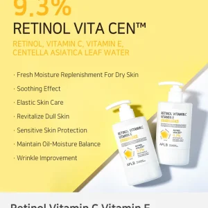 APLB Retinol Vitamin C Vitamin E Body Lotion 300ml