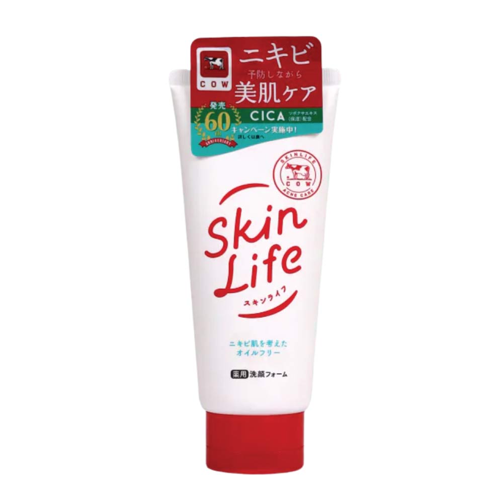 Cow-brand-Skin-Life-Facial-Cleansing-Foam-Medicated-Acne-Care-130g-1