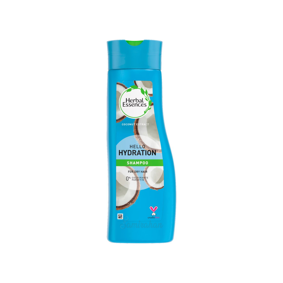 20241226HerbalEssencesShampooHelloHydrationWithCoconutEssencesForDryHair_UK_400mLFrontSide_2048x2048px
