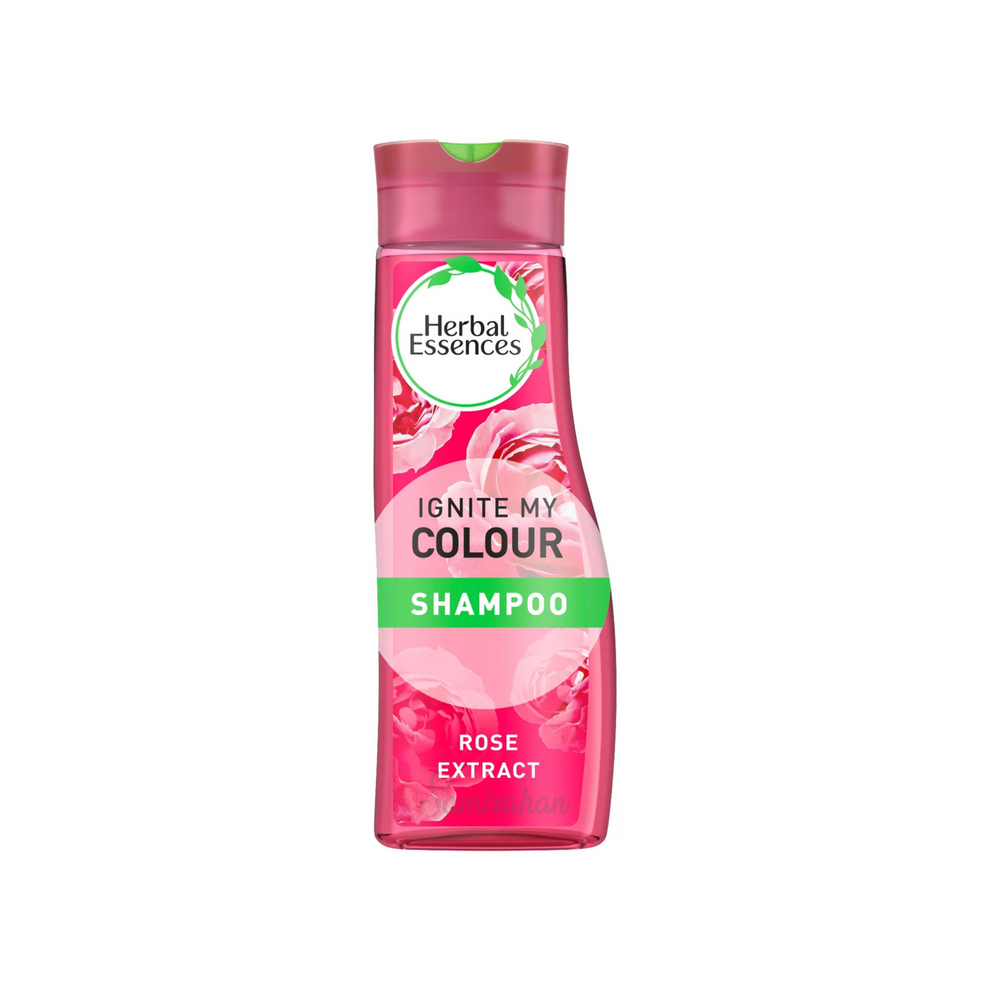 20241227HerbalEssencesShampooIgniteMyColourWithRoseEssences_UK_400mLFrontSide_2048x2048px